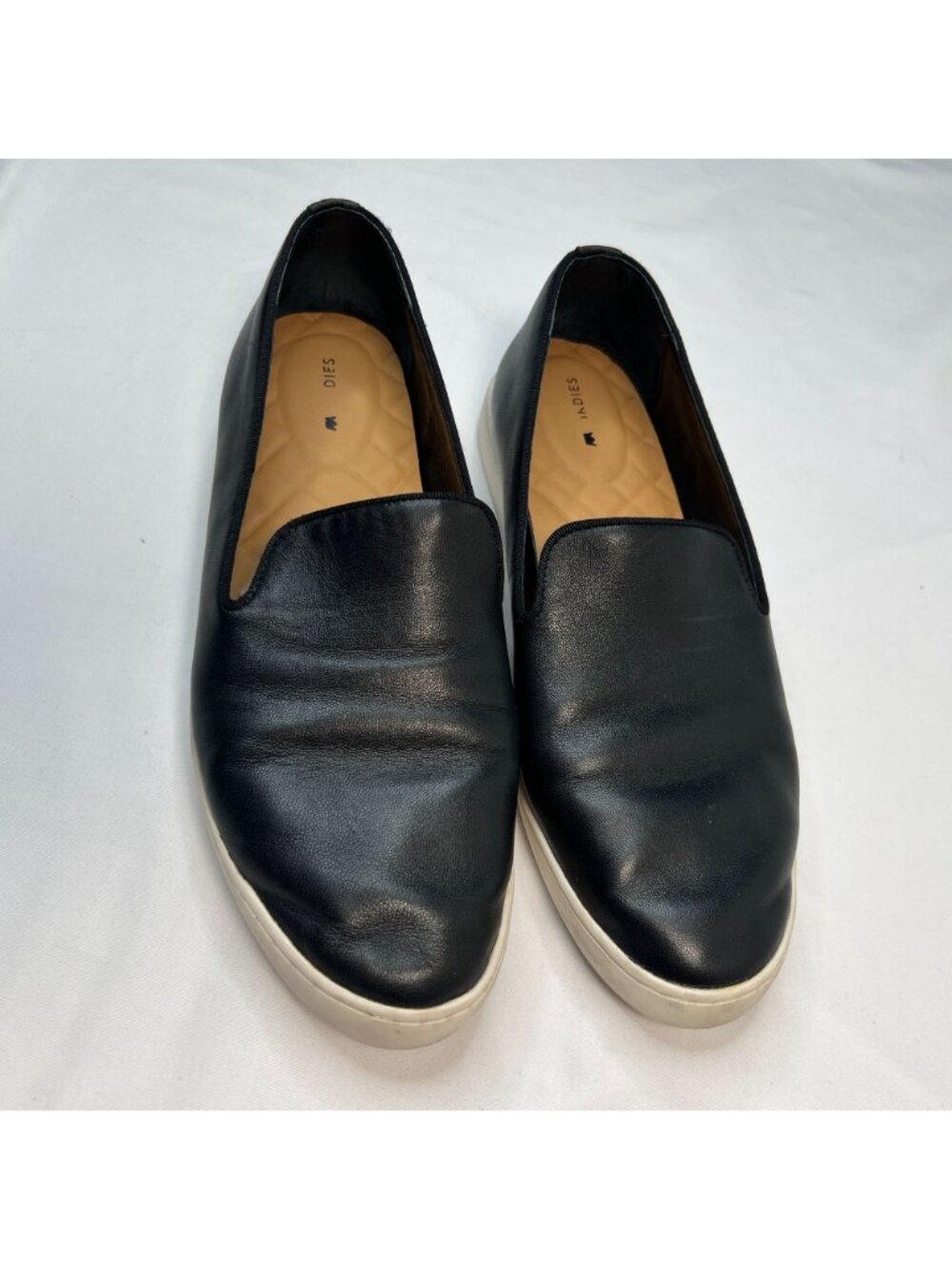 Birdies The Swift Slip-On Sneaker Smooth Black Leather Sneakers Casual 9 - Picture 11 of 14